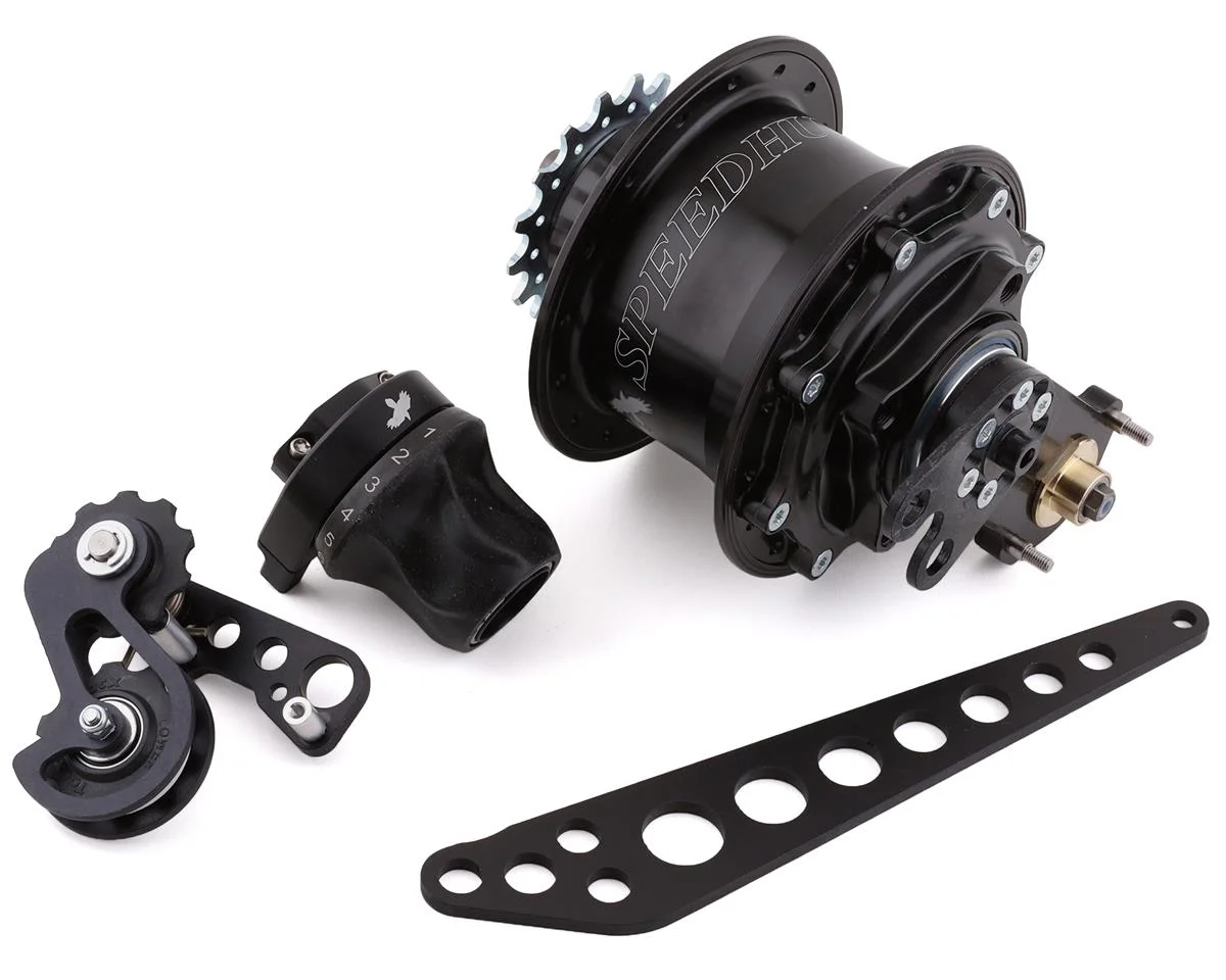 Rohloff Disc Speedhub (Black) (Internal 14 Speed) (4-Bolt) (QR x 135mm) (32H) (Includes Twist Shifter)